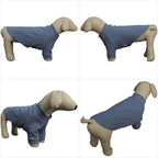 Lovelonglong Ribbed Dog T-Shirt Cotton Knitted Dog Sweaters for All Season Pet T-Shirts for Large Medium Small Dogs Grayish Blue M