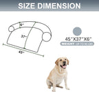 Tinaco Calming Dogs/Cats Bed Mats, Dog Pad Washable Removable Couch Cover, Plush Long Fur Mat for Pets, Waterproof Lining, Perfect for Small, Medium and Large Dogs and Cats (Gradient Gray, 45"x37")