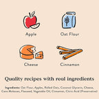 Bocce's Bakery Apple Juice Box Treats for Dogs, Wheat-Free Everyday Dog Treats, Made with Real Ingredients, Baked in The USA, All-Natural Soft & Chewy Cookies, 6 oz