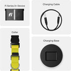 New Fi Series 3+ Smart Dog Tracker Collar – AI GPS for Dogs, Health & Behavior Monitor, Virtual Fence, Escape Alerts, Waterproof, Apple Watch Compatible 12Mo Membership Included