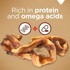 Natural Farm Pig Ear Slivers for Dogs (4 Pounds Bag), One Ingredient: Natural Pigs Ear Slivers, Air Dried, Long-Lasting & Highly Digestible Treats, Great for Puppy and Large/Medium Dogs