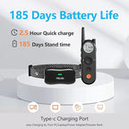 Wireless Dog Fence 3500FT Electric Fence and 6100FT Remote Training Collar, 185 Days Rechargeable Battery - IPX7 Waterproof Collar, Vibrate/Beep/Shock Modes for All Dogs.…
