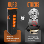 NEEDIT Dog Bark Deterrent Device to Stop Own or Neighbor’s Dog Barking, Biting & Fighting with Long Range – Rechargeable Ultrasonic Portable Anti Barking Device with 3X Sonic Emitters & Flash (Black)
