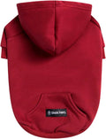 Spark Paws Dog Hoodie – Premium Dog Sweater for Small, Medium, and Large Dogs | Warm Outfits for French Bulldogs, Pitbull, Puppy, Winter Jacket Alternative - Burgundy - S