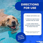 LIQUIDHEALTH Pets K9 Dog Ear Cleaner Wash Solutions - Infection Cleaning Hygiene Treatment Liquid Drops for Dogs, Canines, Puppies - for Use After Swimming or Bathing - Made in The USA (8 oz, 1Pack)