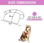 Tinaco Luxurious Calming Dogs/Cats Bed Mats, Dog Pad Washable Removable Couch Cover, Plush Long Fur Mat for Pets, Waterproof Lining, Perfect for Small, Medium and Large Dogs and Cats (Pink, 53"x39")