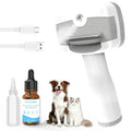 3 in 1 Pet Steam Brush for Dogs & Cats – Self Cleaning,Hair Removal Comb Steam for Thinning & Grooming for Long & Short Haired Pets, Includes Pet Essence