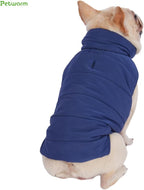PetWarm Reversible Dog Cold Weather Coats, Waterproof Dog Puffer Vest, Vest for Dogs with Hook-and-Loop Strap, Windproof Outdoor Coat for Winter Walks and Snowy Days, Blue, M