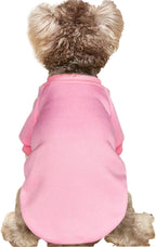 Puppy Sweater for Small Dogs Clothes Warm Winter Cat Clothe Pet Sweatshirt Knitwear Doggie Kitten Clothing, Pink, Small