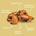 Gaines Family Farmstead Sweet Potato Chews for Dogs - 14 oz Bag, Single Ingredient, Sweet Potato Dog Treats, High Fiber, Grain-Free, Rawhide Alternative, Vitamin-Rich, Made in USA