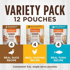 Instinct Healthy Cravings Natural Wet Cat Food Topper, Grain Free Recipe - Variety Pack, 3 oz. Pouches (Pack of 12)