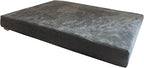 Dogbed4less Orthopedic Gel Cooling Memory Foam Dog Bed with Waterproof Liner and External Durable Suede Cover for Small to Medium Pet 35X20X4 Inches