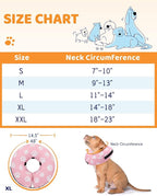 Supet Inflatable Dog Cone Collar Alternative After Surgery, Doggie Neck Donut Collar Recovery E Collar for Neuter, Soft Dog Cone for Small Medium Large Dogs