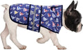 HDE Dog Raincoat Jacket Reflective Adjustable Hooded Pet Poncho Rain Coat with Leash Hole for Small to X-Large Dogs Nautical Boats - M