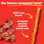 Hartz New Oinkies Bacon Wrapped Twists, Real Meaty Chews with 100% Real Bacon and No Beefhide, 28 Count