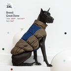 IECOii Dog Coat,Dog Cold Weather Coats for Extra Large Dogs,Thick Fleece Lined Dog Snow Suit Waterproof Dog Puffer Jacket,Large Dog Winter Coat Zippered Pet Snow Jackets Warm Dog Winter Clothes,4XL