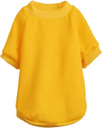 Puppy Sweater for Small Dogs Clothes Warm Winter Cat Clothe Pet Sweatshirt Knitwear Doggie Kitten Clothing, Yellow, Medium