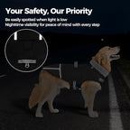Mihachi Dog Coat for Large Dogs, Warm Dog Winter Coat Waterproof Dogs Jacket with Harness Built in Reflective Pet Fleece Vest, Puppy Cold Weather Coats Turtleneck & Windproof Pet Snowsuit, Black XL
