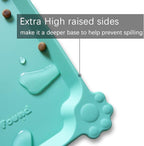 Hoki Found Silicone Pet Food Mats - Non Slip Cat & Dog Bowl Placemats - Waterproof Pet Feeding Mats - Cool Mint