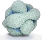 Glory To Dog Blue Snuffle Knot Interactive Dog Toy 4” Puzzle Ball with 8 Squeakers & Crinkle – Treat Hiding Enrichment Toy for Puppy & Small Breed Dogs – Durable Plush Sensory Play & Stimulation