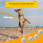 Dog Balls Toys for Aggressive Chewers, Indestructible Durable Bouncy Floating Balls for Dogs to Fetch, Durable Solid Rubber Ball for Training Dog