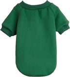 Puppy Sweater for Small Dogs Clothes Warm Winter Cat Clothe Pet Sweatshirt Knitwear Doggie Kitten Clothing, Green, Medium