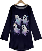 MARSVOVO Women Novelty Graphic Plus Size Sweater Crewneck Long Sleeve Cute Printed Loose Fit Casual Fall Sweaters Top