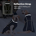 Dog Winter Coat for Small Medium Dogs, Reflective Dog Winter Jacket, Thick Fleece Snowsuit & Christmas Vest, Warm Water-Resistant Puppy Coat, Small Doggie Jackets for Cold Weather