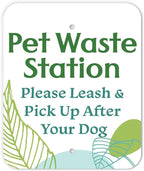 DISPENSE-ART™ collection "Watercolor Earth" - Custom UV printed design on rust-proof aluminum starter dog waste station/roll bag system - Includes 400 dog waste bags & 10x12 Sign