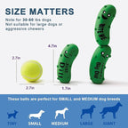 3 Pack Squeaky Dog Toys for Medium Dogs, Soft Latex Squeaky Dog Ball, Cute Funny Squeak Crunchy Pickle Pet Toys