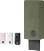 SVD.PET Dog Poop Bag Dispenser, Outdoor or Indoor Pet Waste Bag Dispenser Station, Wall Mount or Hanging with Strap. Easy to Refill Magnetic Cover (Army Green, Dispenser only)