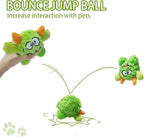 Squeaky Plush Dog Toy Ball, Dental Care, Skin-Friendly and Soft and Relieve Stress,Dog Training Interactive Pet Cute Plush Fashionable Toy Ball (Green,Large)