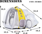 Dual Expandable Cat Backpack Carrier, Fit up to 20 lbs, Expandable Pet Carrier Backpack for Large Fat Cat and Small Puppy