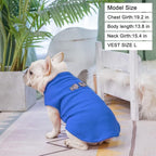 BEAUTYZOO Dog Fleece Vest Sweater Winter Jacket for Small and Medium Large Dogs with D-Ring Leash Cold Weather Coat Hoodie for XS S M Dogs Boy or Girls, Navy Blue XL