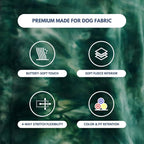 Spark Paws Dog Hoodie – Premium Dog Sweater for Small, Medium, and Large Dogs | Warm Outfits for French Bulldogs, Pitbull, Puppy, Winter Jacket Alternative -Green Skydye, S