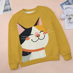 Womens Long Sleeve Tops Y2k Japanese Art Print Sweatshirts Fall Pullover for Women Crewneck Vintage Shirts Boho Tops