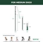 FXW TugPal Flex Outdoor Tug of War Toy for Dog,Interactive Exercise Game with Spring-Top Rod for Yard,47 inch for Medium Dogs up to 60 lbs| Safe Design & Rustproof Base,│Patent Pending