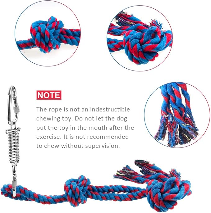 Storystore Dog Tug Toy Dog Training Bite Pillow Jute Bite Toy - Best for Tug of War, Puppy Training Interactive Play - Interactive Toys for Small and Medium Dogs (Blue)