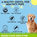 BULLYSTICKS & MORE Beef Cheek Braids for Dogs (6" Thick - 12 Count)- Bones for Dogs - Dog Parents Choice - Premium Beef Cheek Rolls