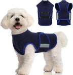 MIGOHI Dog Anxiety Relief Coat,Comfort Anxiety Vest for Dogs,Adjustable Anxiety Calming Wrap for Fireworks,Thunderstorms,Travel, Separation, Dog Anxiety Jacket for Small Dogs,S,NavyBlue