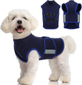 MIGOHI Dog Anxiety Relief Coat,Comfort Anxiety Vest for Dogs,Adjustable Anxiety Calming Wrap for Fireworks,Thunderstorms,Travel, Separation, Dog Anxiety Jacket for Small Dogs,XS,NavyBlue