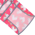 HDE Dog Raincoat with Clear Hood Rain Jacket Poncho for Small Medium Large Dogs Unicorn Ducks Pink - XXL