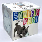 Glory To Dog Blue Snuffle Knot Interactive Dog Toy 4” Puzzle Ball with 8 Squeakers & Crinkle – Treat Hiding Enrichment Toy for Puppy & Small Breed Dogs – Durable Plush Sensory Play & Stimulation