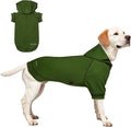 Basic Dog Hoodie, Premium Dog Sweater Pullover, Soft & Comfy Cotton Pet Clothes Hoodies with Hat and Leash Hole, Doggy Puppy Sweatshirt Coat for Small Medium Large Dogs - Army Green (Small)