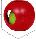 Jolly Pets Teaser Ball Dog Toy, Large/8 Inches, Red