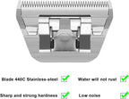 30W Wide Pet Dog Grooming Detachable Blades,Compatible with Andis,Oster A5,Wahl KM10 Clippers,Cut Length 1/50"(0.5mm),Fit for Larger Animals