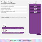 Glucosamine for Cats - 4.23oz/120g Powder - Hip and Joint Supplement for Cats with Green Lipped Mussel, MSM, Chondroitin, and Vitamin E