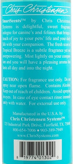 Chris Christensen Smart Scents Tropical Breeze Dog Cologne, Groom Like a Professional, Long Lasting, Designer Fragrances, 16 oz