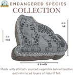 Yeti Dog Chew Premium Leather Dog Toy, All Natural Ethically Sourced, Snow Leopard