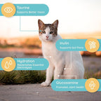 Petralyte Cat Hydration Electrolyte and Cat Joint Supplement | Hydration Support for Cats w/Glucosamine, Chondroitin, L-Glutamine, Taurine, Lysine & Prebiotics | for Chicken Lovers | 32 Packets